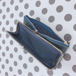 ｷｭｲｰﾙﾃﾞｿﾝ スリムなのに大容量な 長財布 遊び心のある大人デザインの がま口 財布 《パープル》CU160PU 3枚目の画像