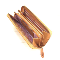 ｷｭｲｰﾙﾃﾞｿﾝ キュートなウサギの型押しの長財布　上質レザーのかわいいラウンドファスナー 《キャメル》CU184CA 4枚目の画像