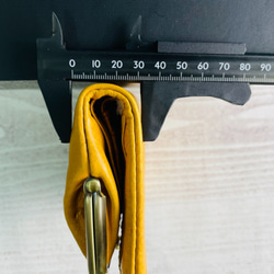 ｷｭｲｰﾙﾃﾞｿﾝ キュートなウサギ型押しの がま口　コンパクトなのに大容量な 二つ折り 財布《イエロー》CU186YE 9枚目の画像