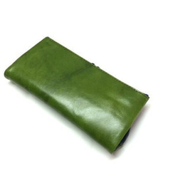 Quildison 纖薄大容量長皮夾 俏皮成人設計小皮夾《綠色》CU160GR 第7張的照片