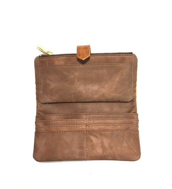 ｷｭｲｰﾙﾃﾞｿﾝ スリムなのに大容量な長財布 上質レザーの魅力的なデザインと質感 《ベージュ》CU188BE 3枚目の画像