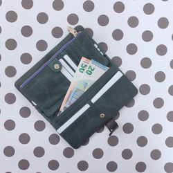 ｷｭｲｰﾙﾃﾞｿﾝ スリムなのに大容量な長財布 上質レザーの魅力的なデザインと質感 《ベージュ》CU188BE 6枚目の画像