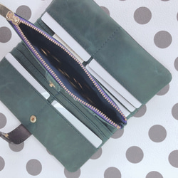 ｷｭｲｰﾙﾃﾞｿﾝ スリムなのに大容量な長財布 上質レザーの魅力的なデザインと質感 《ベージュ》CU188BE 7枚目の画像