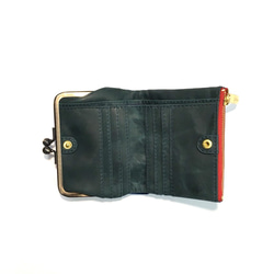 ｷｭｲｰﾙﾃﾞｿﾝ コンパクトなのに大容量な二つ折り財布 上質レザーの魅力的ながま口財布 《ブルー》CU190BL 3枚目の画像