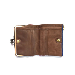 ｷｭｲｰﾙﾃﾞｿﾝ コンパクトなのに大容量な二つ折り財布 上質レザーの魅力的ながま口財布 《ピンク》CU190PK 3枚目の画像