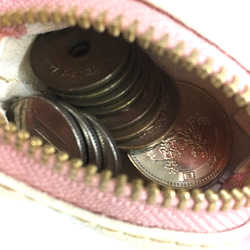 CU196NV（M）零錢包硬幣盒冒號小巧多口袋海軍迷你硬幣 第4張的照片