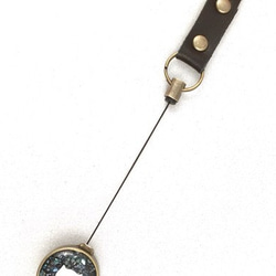 （F）星座1/20〜2/18水瓶星座Mizugame星座捲軸鑰匙扣皮革可愛捲軸12星座鑰匙扣 第6張的照片