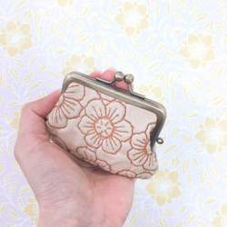 CU158IV Gamaguchi 零錢包 Gamaguchi Gamaguchi Coin Case 零錢包 女士禮物 棕櫚小 第2張的照片