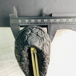 【SALE】CU176BL　iQOS アイコス フラワー　花　ポーチ　革　レザーソフト　がま口　お薬 アクセサリー 小物 8枚目の画像