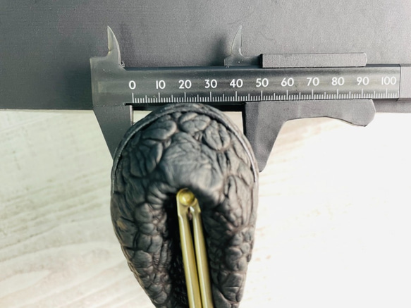 【SALE】CU176BL　iQOS アイコス フラワー　花　ポーチ　革　レザーソフト　がま口　お薬 アクセサリー 小物 8枚目の画像