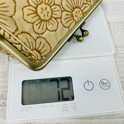 【SALE】CU176BL　iQOS アイコス フラワー　花　ポーチ　革　レザーソフト　がま口　お薬 アクセサリー 小物 9枚目の画像