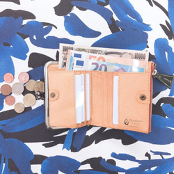 ｷｭｲｰﾙﾃﾞｿﾝ 新色　コンパクトなのに大容量な二つ折り財布大人かわいいが詰め込まれたがま口 《ピンク》CU151PK 3枚目の画像