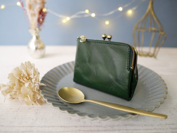 Cool Deson 小巧而大容量的雙折錢包 有吸引力的高品質皮革錢包 《綠色》 CU215GR 第2張的照片