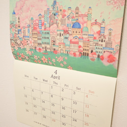 【月曜始まり】壁掛けカレンダー2021 《空想街雑貨店》 3枚目の画像
