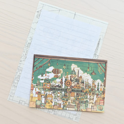 冒険できる空想街レターセット2　ドラゴン島・ネズミの王国《空想街雑貨店》便箋・封筒つき 10枚目の画像