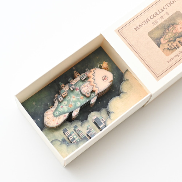 手作りキット＊ミニ3次元ボックス「星座ヲ持ツ魚」《空想街雑貨店