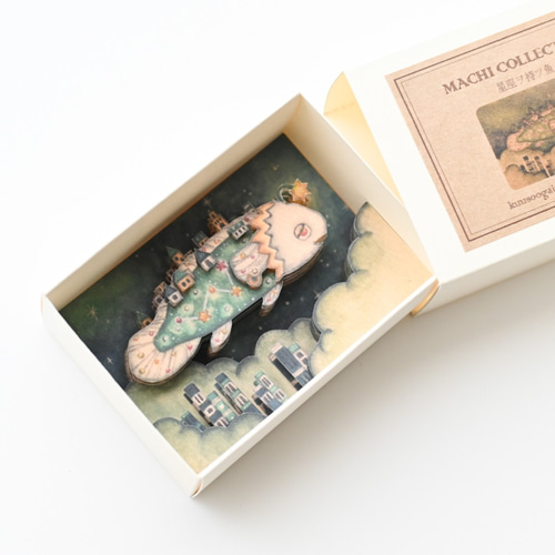 手作りキット＊ミニ3次元ボックス「星座ヲ持ツ魚」《空想街雑貨店