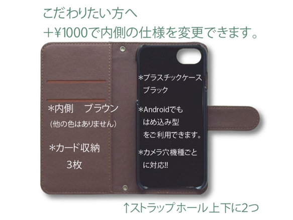 内側変更ページ「はめ込み型Androidスマホケース」【内側ブラウン】 1枚目の画像