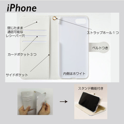 iPhone手帳型スマホケース「スノークリスタル神殿」 5枚目の画像