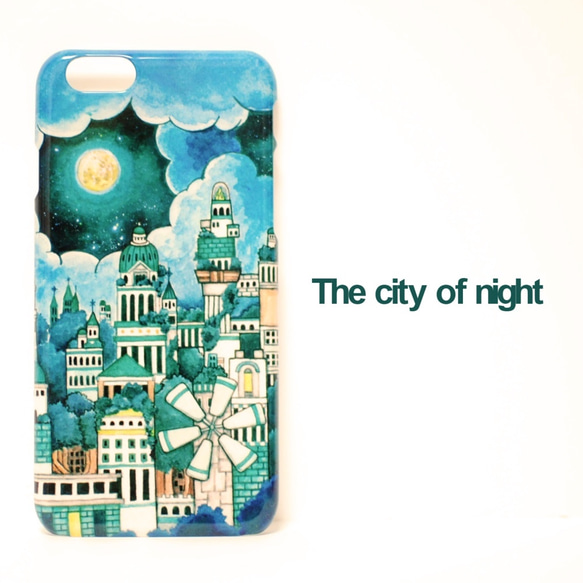 iPhoneケース「夜の街」《ツヤあり》ハードスマホケース 1枚目の画像