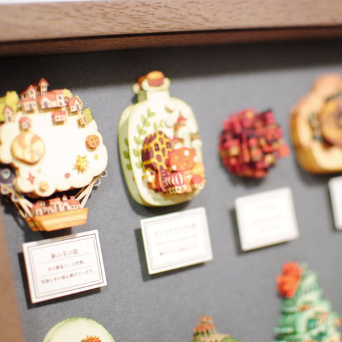 大きな3次元BOX「街の標本箱」 立体・オブジェ 空想街雑貨店 通販