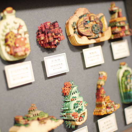 大きな3次元BOX「街の標本箱」 立体・オブジェ 空想街雑貨店 通販