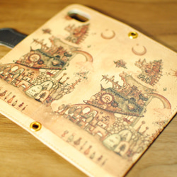 iPhone手帳型スマホケース「古地図のドラゴン島」 3枚目の画像