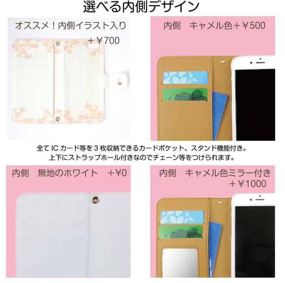 iPhone手帳型スマホケース「 桜町三十四番街」【内側デザイン可、ベルトあり】 4枚目の画像