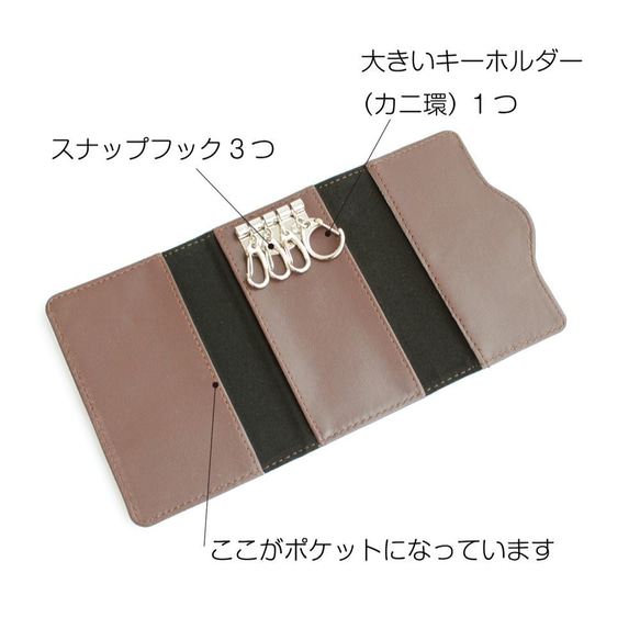 キーケース「チョコミントの街」 5枚目の画像