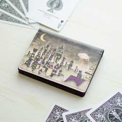 カードケース「黒猫と三日月の街」 1枚目の画像