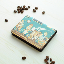 カードケース「カフェの奥のコーヒーの街」 6枚目の画像