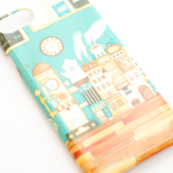 iPhone case “Coffee town” &lt;&lt;Glossy&gt;&gt; 智能手機硬殼 第3張的照片