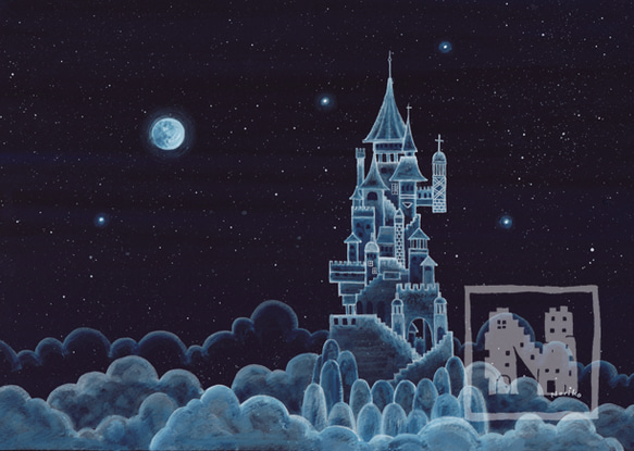 絵画 城の絵　風景画 フリー絵画] 川瀬巴水 「伊賀上野白鳳城」 （1951