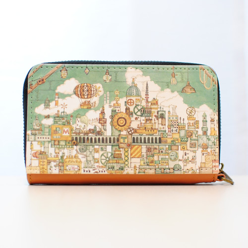 ミニコイン&パスケース「選べる空想街」 小銭入れ・コインケース 空想