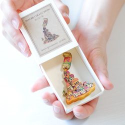手作りキット＊ミニ3次元ボックス「絵の具の街」《空想街雑貨店