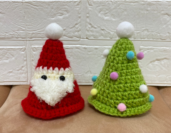 サンタさんとポンポンツリー クリスマスツリー まめ子 通販