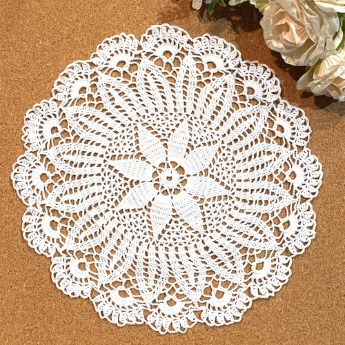crochet lace♡大人可愛いレース編みドイリー レース編みドイリー/かぎ針編みの編み方【日本語版】56. - YouTube
