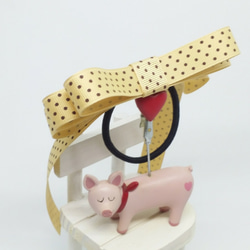 《送料無料》【Piggyのひらりりぼん】ドットリボン３ 3枚目の画像