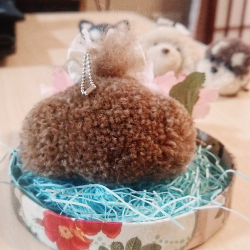 トイプードル(ポンパドール) 動物ぽんぽんシリーズ 羊毛フェルト