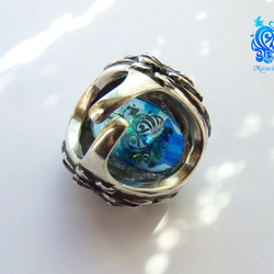 [純銀925製] 藍色星星 奇蹟魔幻俏皮設計戒指 （國際版） 第3張的照片