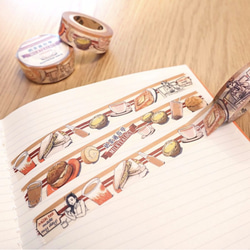 Teahouse high tea illustration masking tape 01 3枚目の画像