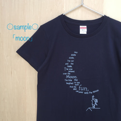 ★お好きな絵柄で★ネイビーTシャツ/レディース・メンズ 5枚目の画像