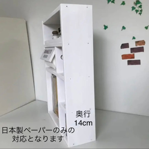 キッチンペーパーホルダー付大型スパイスラック(奥行9cm)日本製ペーパー対応