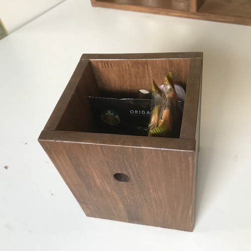 KAZU オーダーラック miwa様オーダー作品 扉付カウンター上収納ラック(ボックス3点セット