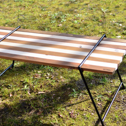 Iron Leg Rolltop Table(アイアンレッグロールトップテーブル) -折りたたみローテーブル 2枚目の画像