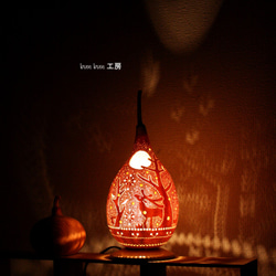 ひょうたんランプ--北欧冬の夜 2枚目の画像