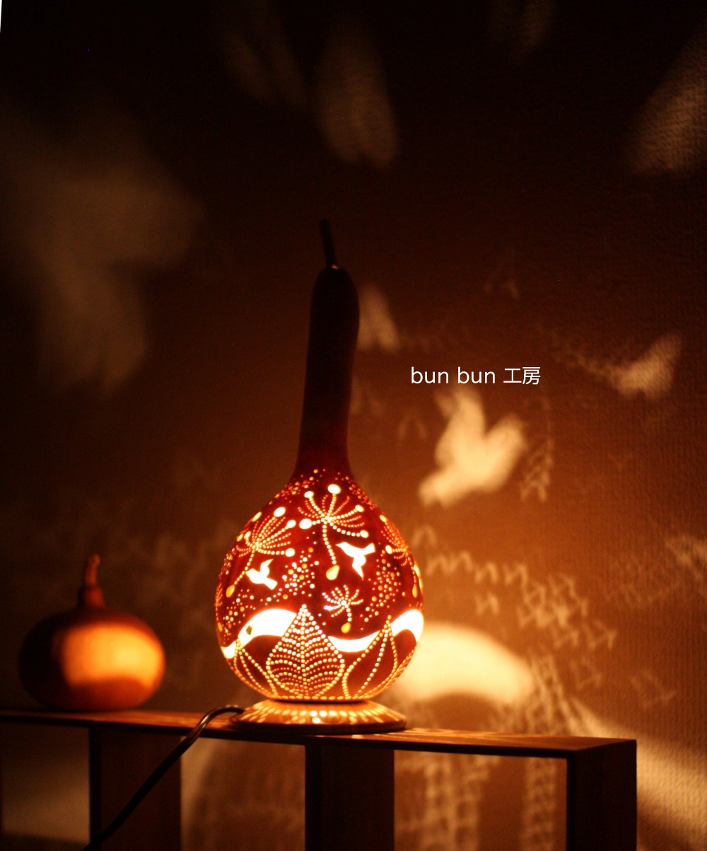 ひょうたんランプ ひょうたんランプ ☆ フラワー リーフ スタンドライト・テーブル