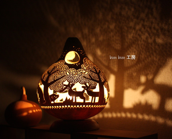 ひょうたんランプ--深夜の森- 2枚目の画像