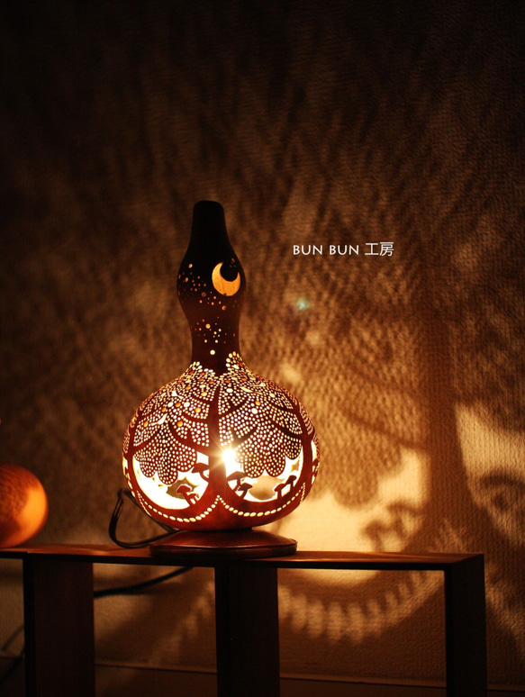 ひょうたんランプ---キノコの森-- 3枚目の画像
