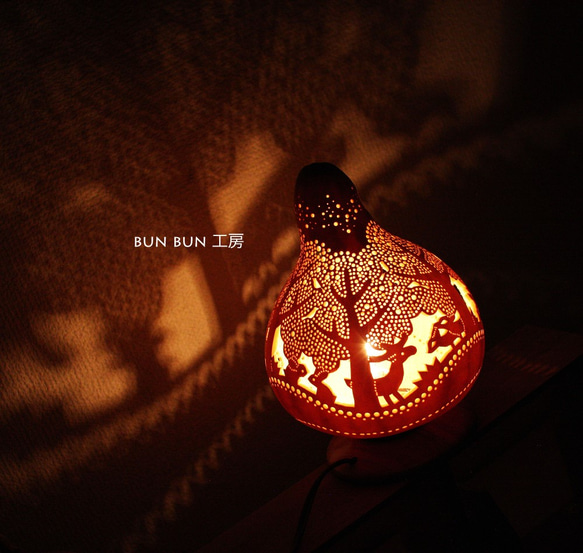 ひょうたんランプ--深夜の森ー 2枚目の画像